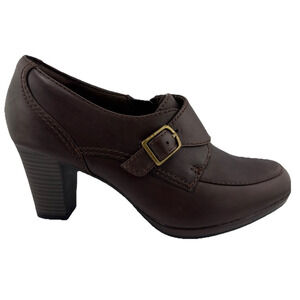Clarks Elegant Brown Heeled Women's Shoes